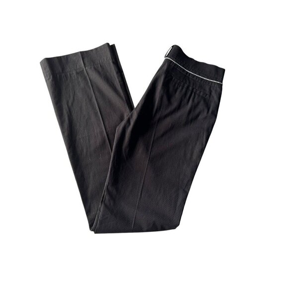 ESCADA Sport Women's Sz 34 Long US Sz 2 Black Straight Leg Pleated Dress Pants - Picture 1 of 10
